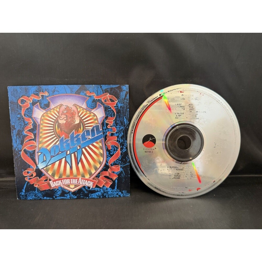 Dokken Back for the Attack CD 1987 Elektra Hair Metal Hard Rock NO CASE